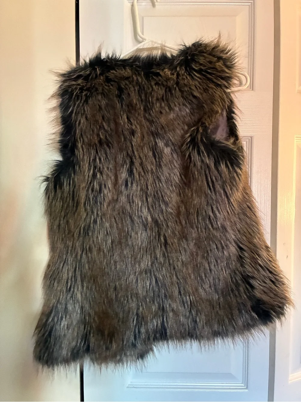 Banana Republic Faux Fur Vest in Brown and Black